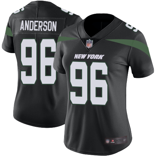 New York Jets Limited Black Women Henry Anderson Alternate Jersey NFL Football #96 Vapor Untouchable->women nfl jersey->Women Jersey